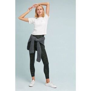 SPANX LOOK AT ME NOW HIGH RISE CAMO LEGGINGS SEAMLESS WOMENS MEDIUM GREEN